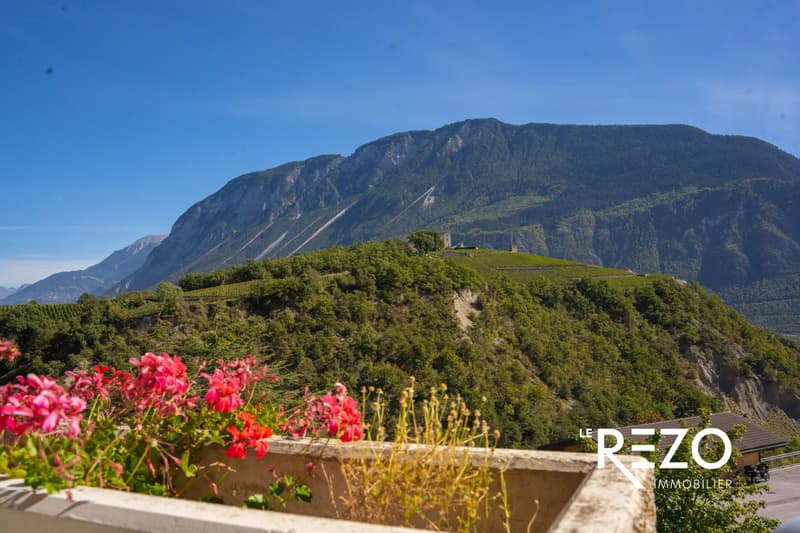 Superbe attique de 4,5 pièces avec vue panoramique. Veyras, Noble-Contrée, VS. (1)