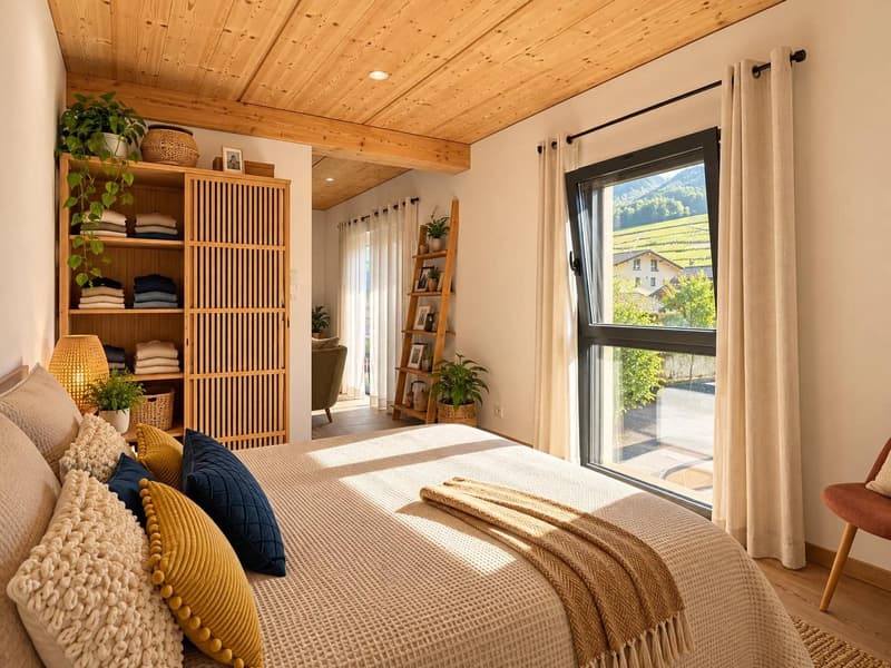 Superbe 1,5 pièces meublé 48m2 ? Bramois (5)