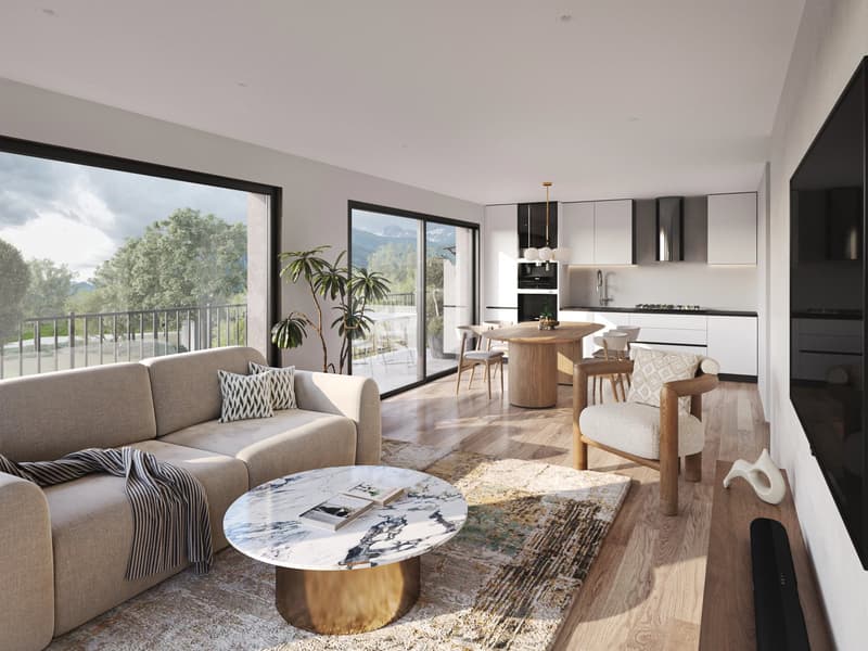 RÉSIDENCE LADARAÏ à Riddes ? Superbe 3.5 pièces neuf au rez-de-chaussée avec terrasse de 30 m² ! (4)