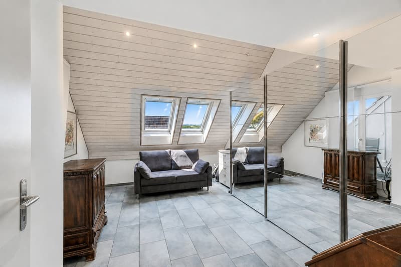 Grosszügige Dach-Maisonettewohnung mit Südwestterrasse und Alpensicht (9)