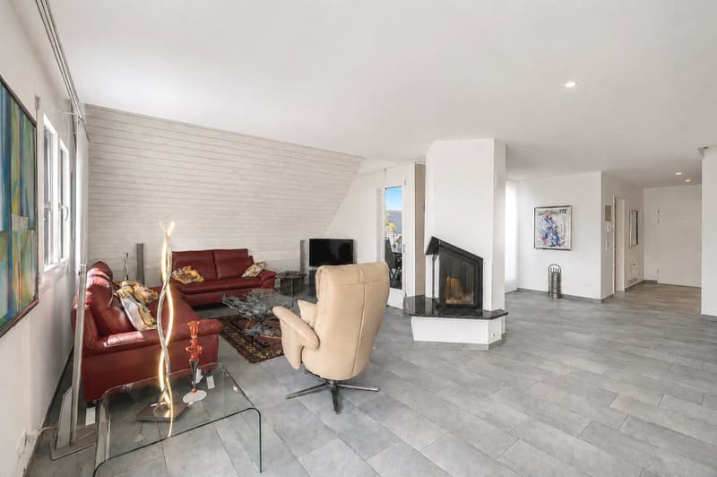 Grosszügige Dach-Maisonettewohnung mit Südwestterrasse und Alpensicht (7)