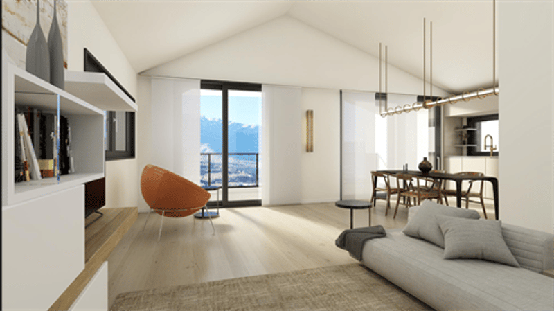 Appartamenti di nuova costruzione a Bellinzona con certificazione Minergie in piccola residenza. (2)
