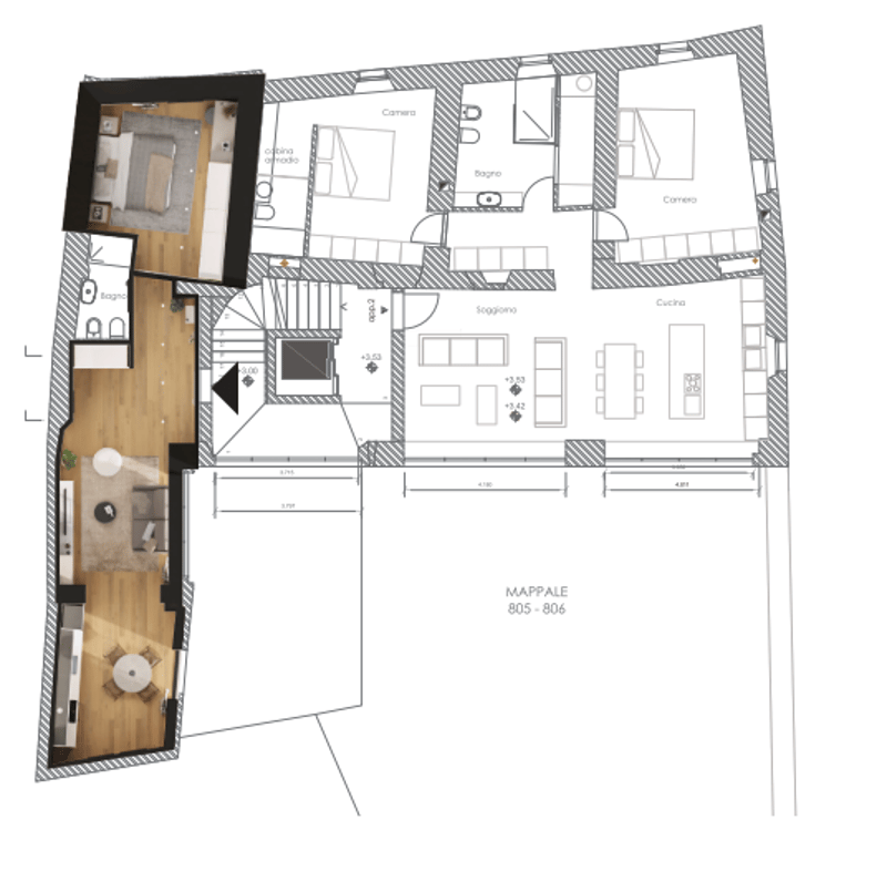 Characteristic 2.5-room apartment in Mendrisio (9)