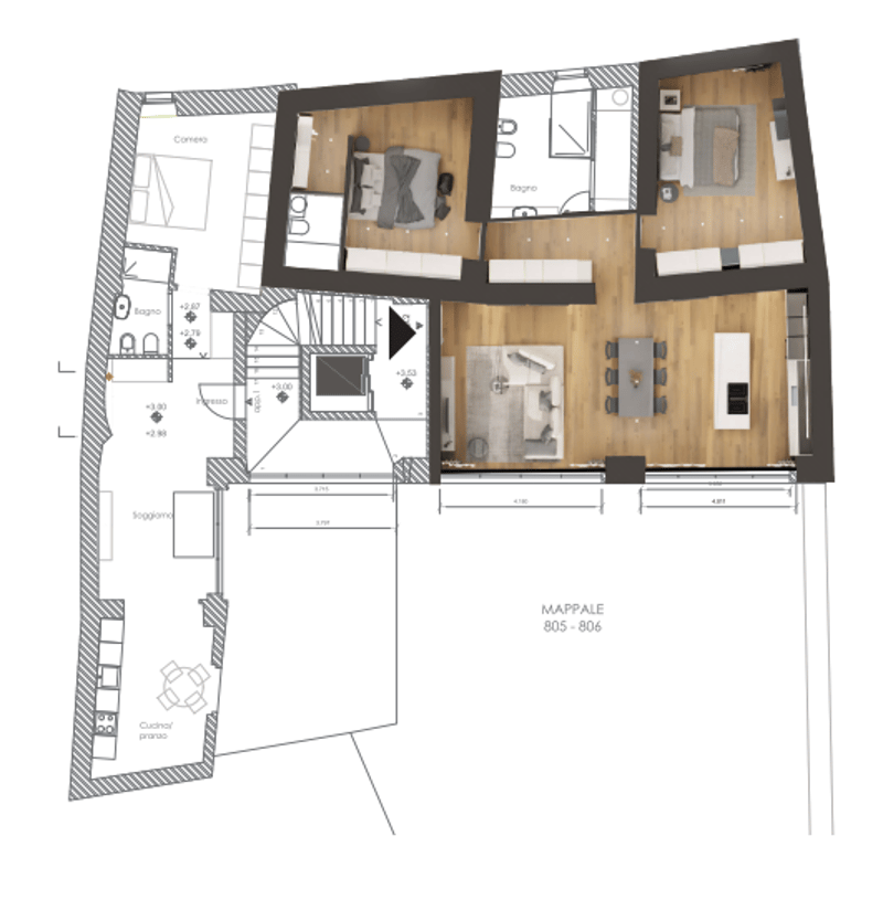 Charakteristische 3.5-Zimmer-Wohnung in Mendrisio (13)