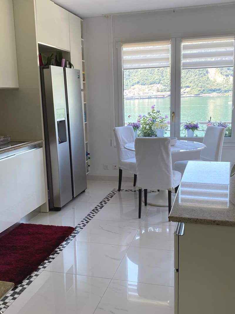 Atemberaubendes 4,5-Zimmer-Dachapartment mit Seeblick in Bissone (4)