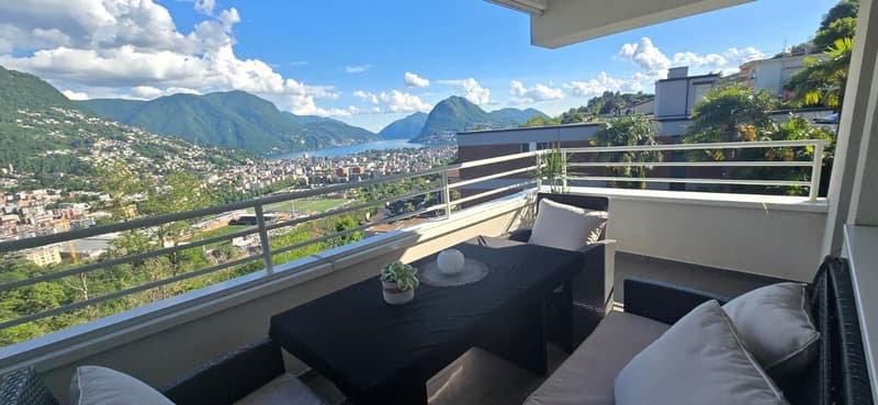 Appartamento con vista lago a Porza (1)