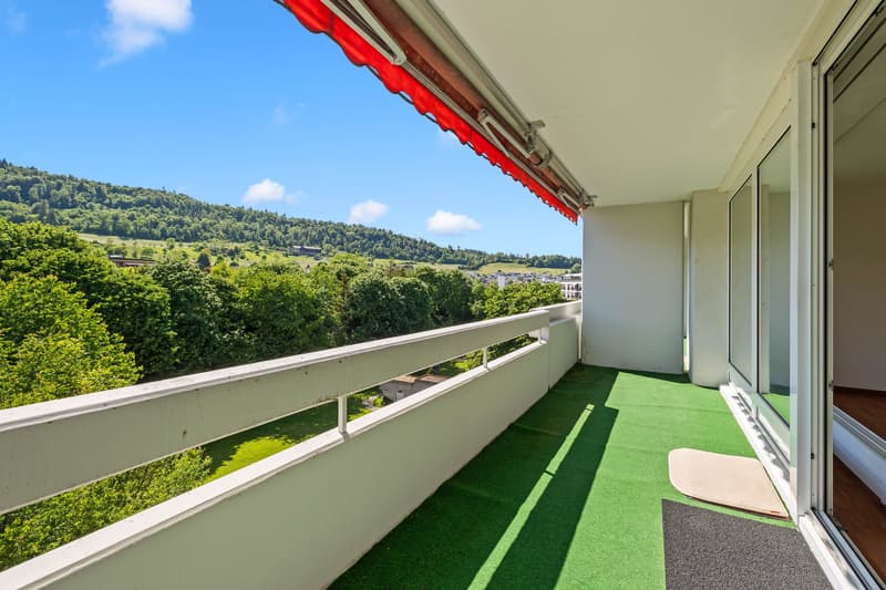 Panoramic view and 2 balconies (1)
