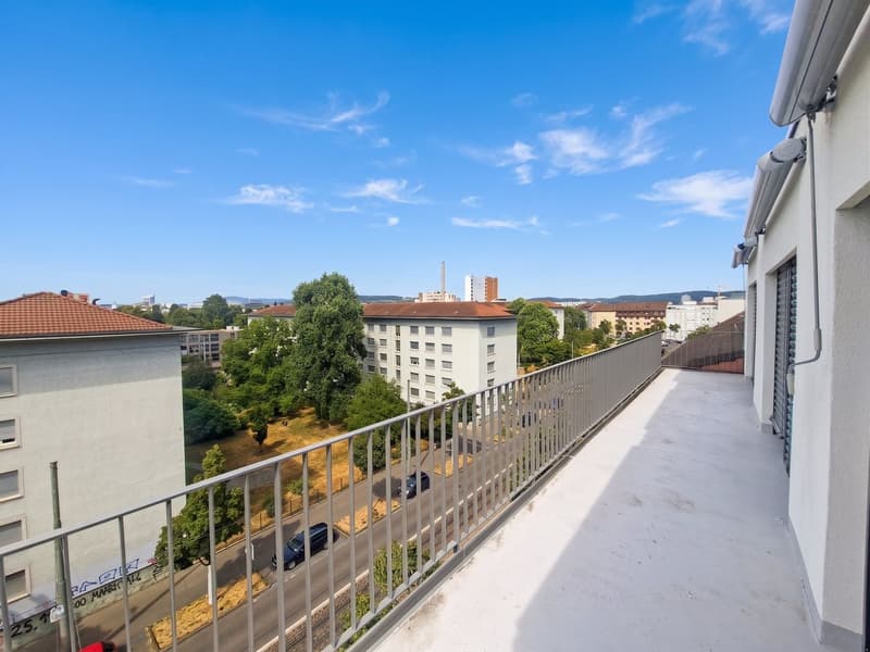 Bright 5-room attic apartment with a view in Basel for rent (9)
