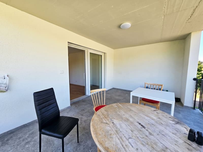 Neuwertig mit grossem Balkon, unverbaubarer Aussicht (2)