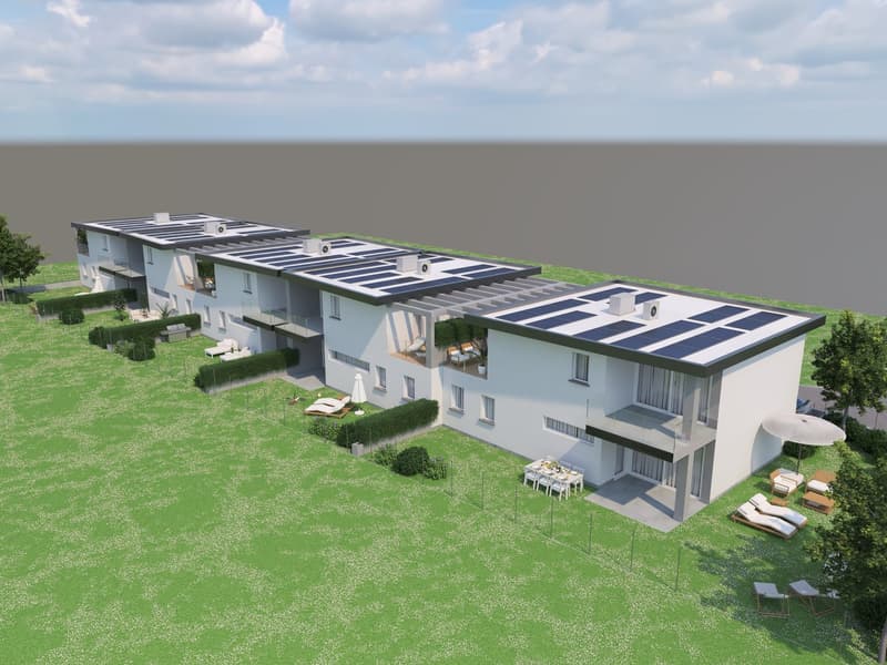 Terreno con licenza approvata - 5 case unifamiliari a Stabio (1)