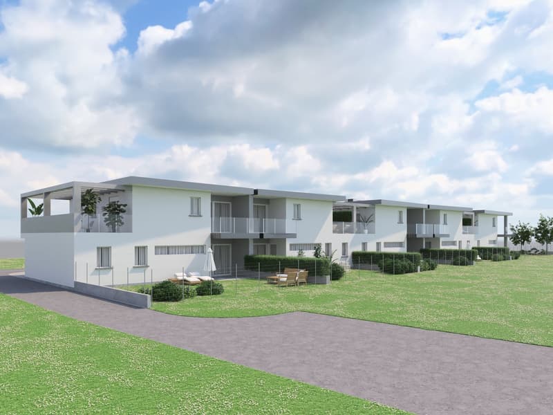 Terreno con licenza approvata - 5 case unifamiliari a Stabio (2)