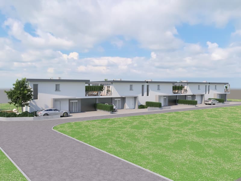 Terreno con licenza approvata - 5 case unifamiliari a Stabio (5)