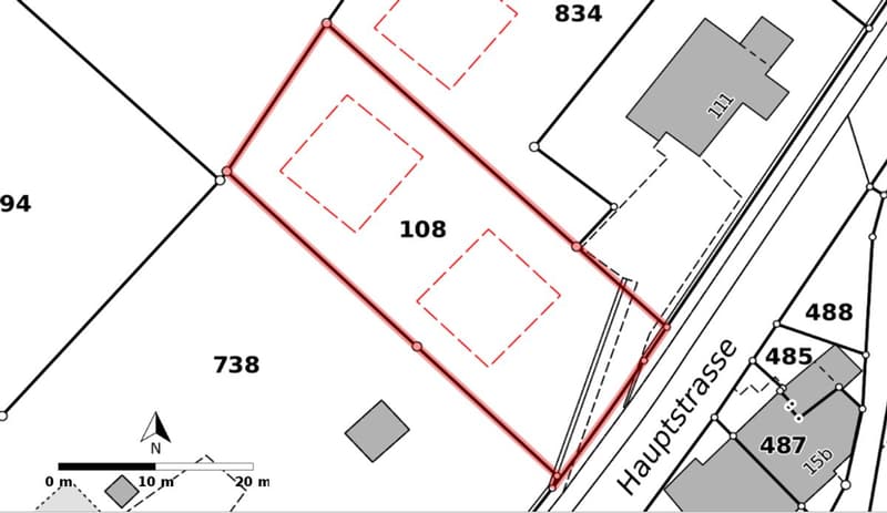 908 m² de terrain à bâtir à Wisen (2)