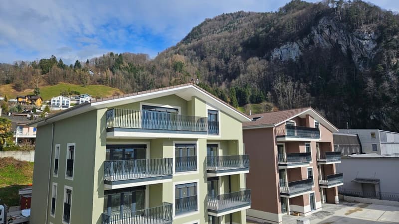 Appartement lumineux, neuf et luxueux de 3½ pièces (G4) au dernier étage avec grand balcon (3)