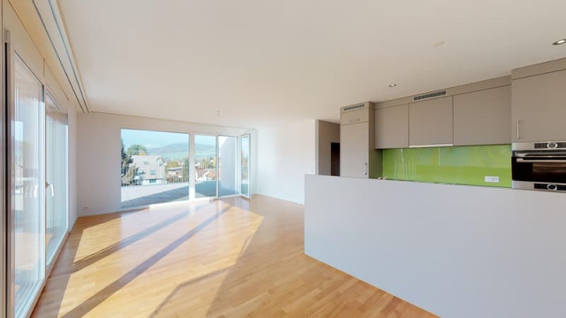 Charming 3.5-room attic apartment in Menziken – modern, quiet, and sunny (2)