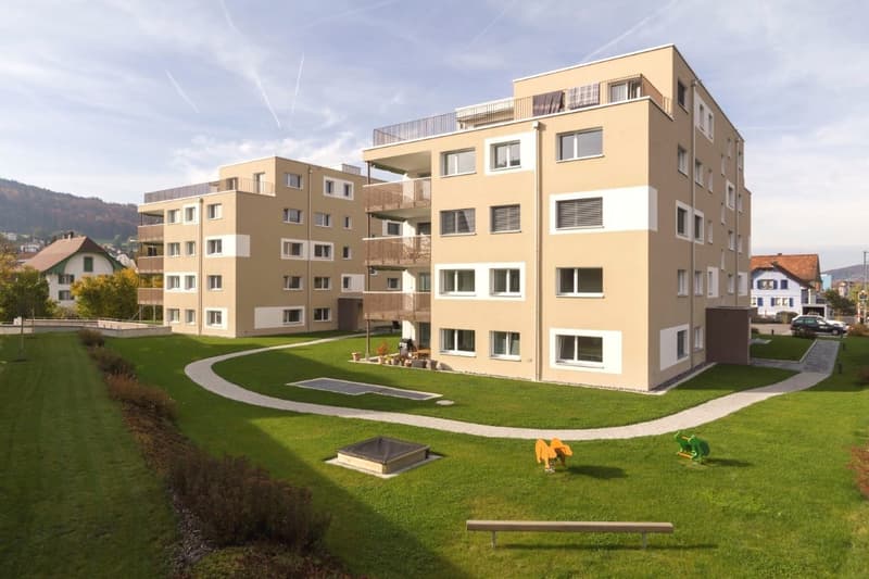 Bright and family-friendly 4.5-room apartment with balcony in Menziken (1)