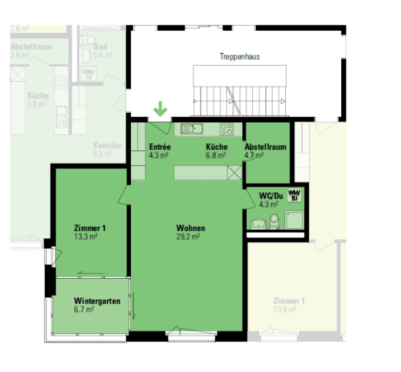 Moderne und grosszügige 2.5-Zimmerwohnung im 5.OG mit Wintergarten (10)