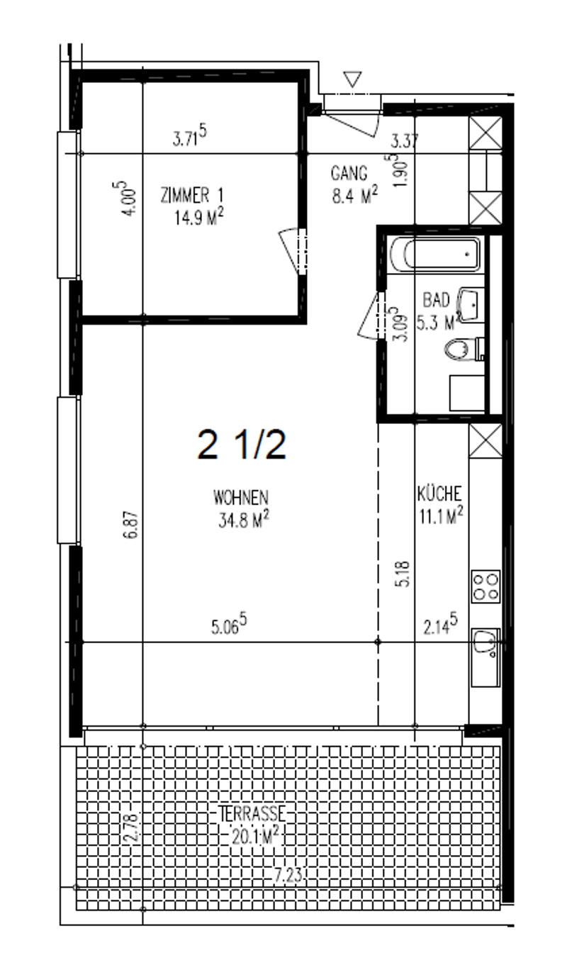 Moderne 2.5-Zimmer-Terrassenwohnung mit herrlicher Aussicht in Winterthur (8)
