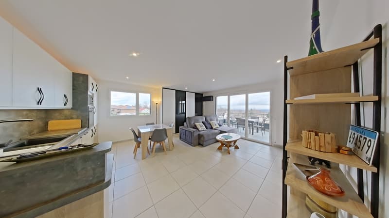 Recent T3 with terrace and Mont-Blanc view High standard and parking spaces ! (4)