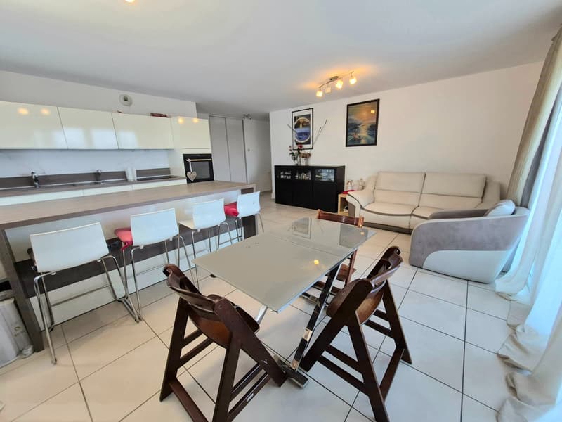 Beautiful T4 apartment with terrace and Mont-Blanc view, close to the border (6)