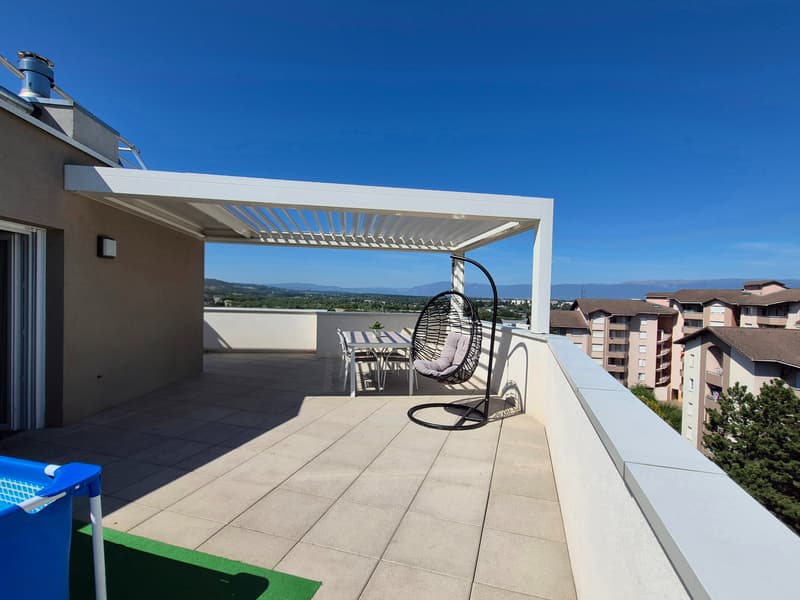 Attique T4 d'exception   Vue panoramique montagnes 92 m² terrasse de 80 m² (5)