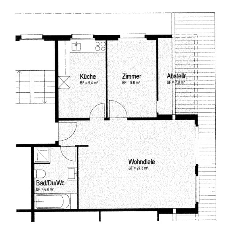 Charmante 2-Zimmer-Dachwohnung in Aesch ZH (3)