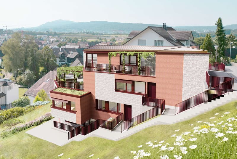 Aussenvisualisierung Nordostfassade