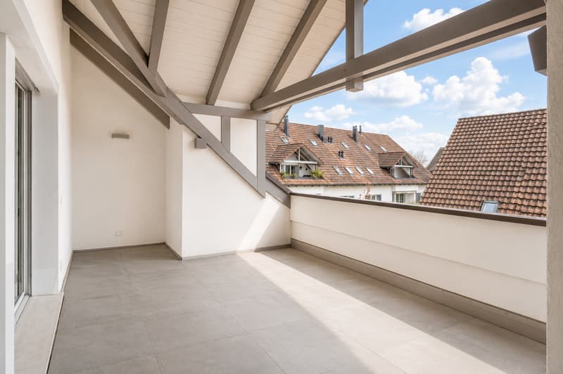 Haupterrasse unmöbliert