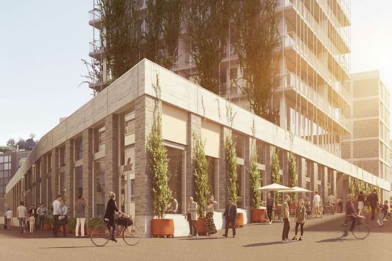 Sicht von Bahnhof in Richtung Brauereigasse