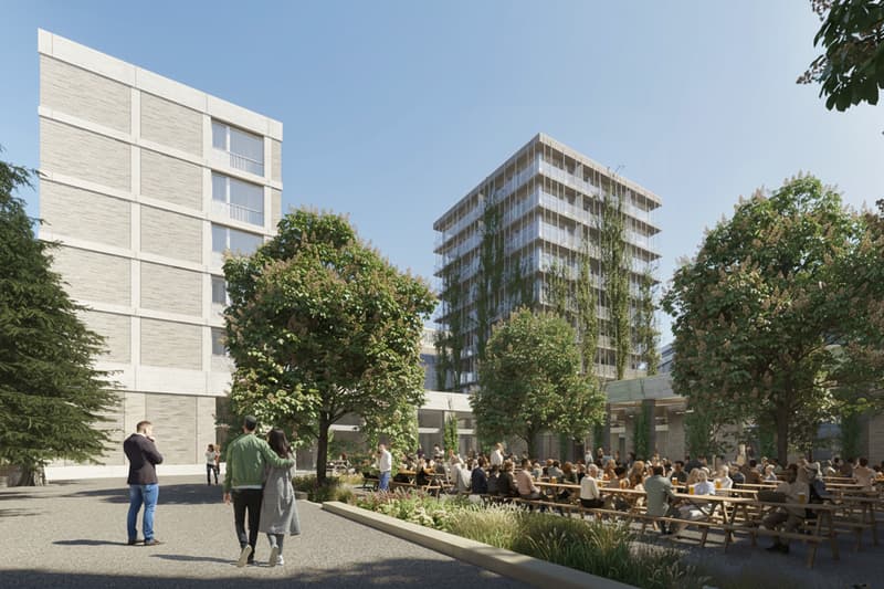 Baufeld A - Rückseite Biergarten