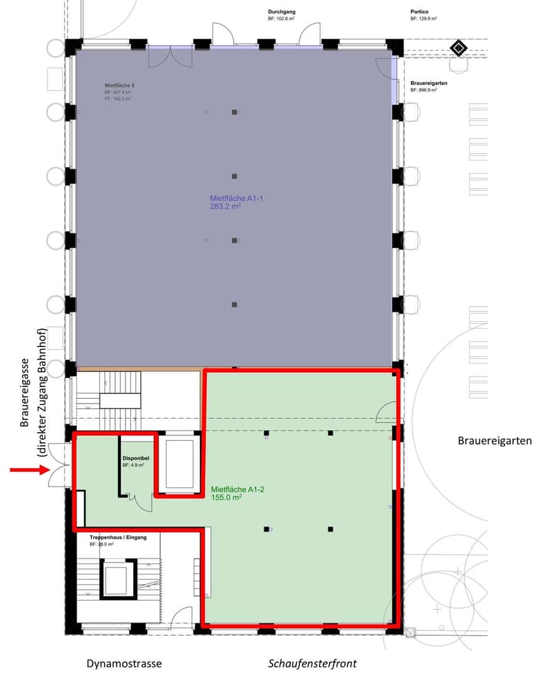 MüBr_Baufeld A_Fläche EG_155 m2