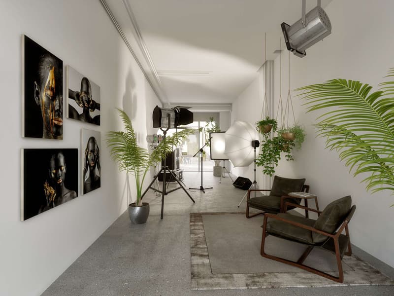 Studio als Showroom, Atelier mit hoher Sichtbarkeit