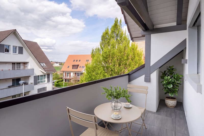 Balkon neben der Küche
