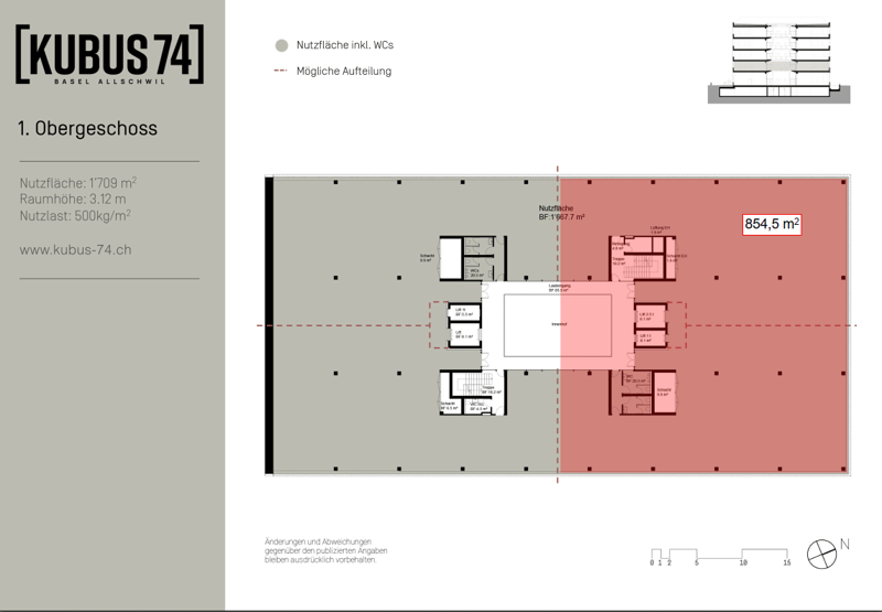 KUBUS 74 | Flexible Büro- und Gewerbeflächen ab 230 m² ? Bezug Frühling 2028