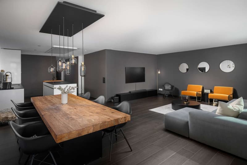 Blick ins Wohnzimmer