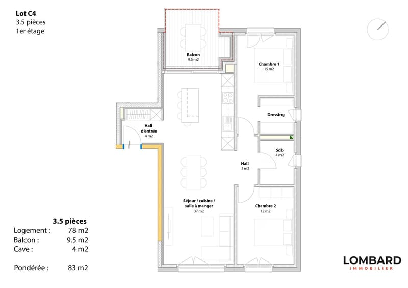 New 3.5-room apartment on the 1st floor (12)