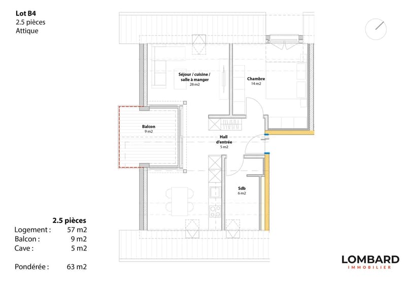 New 2.5-room attic apartment on the 2nd floor (12)