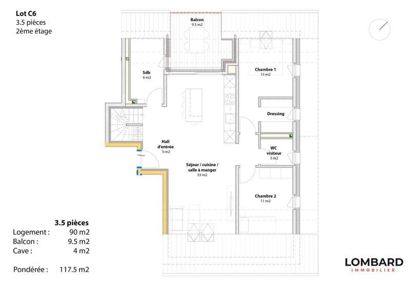 New 3.5-room apartment on the 2nd floor (12)