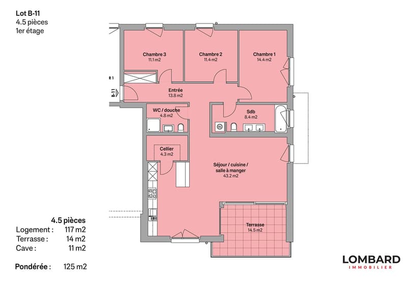 New 4.5-room apartment on the 1st floor (7)