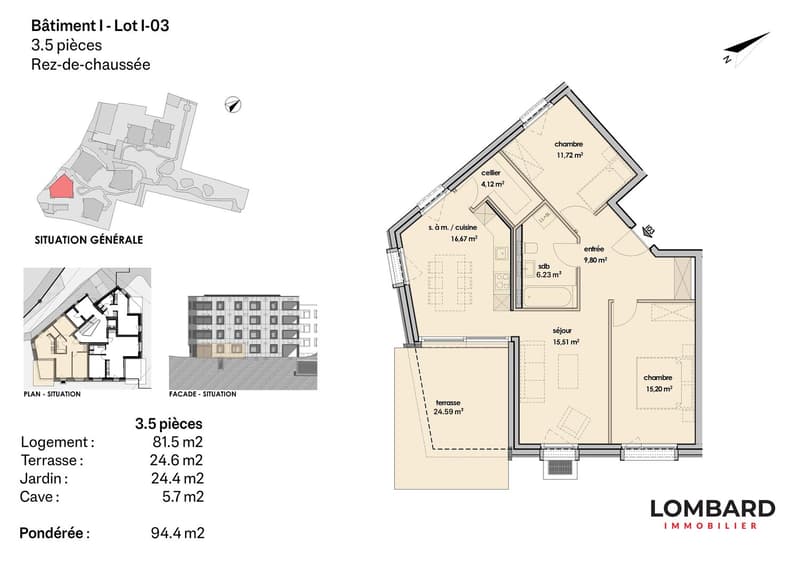 Wohnung mit 3.5 Zimmern im Erdgeschoss (6)