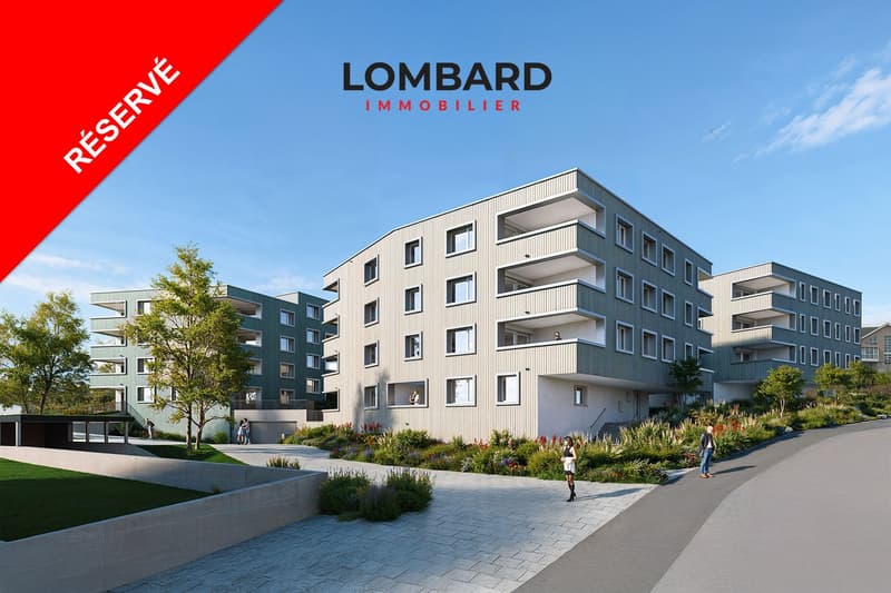 ***RÉSERVÉ*** Appartement de 3.5 pièces en rez-de-jardin (1)
