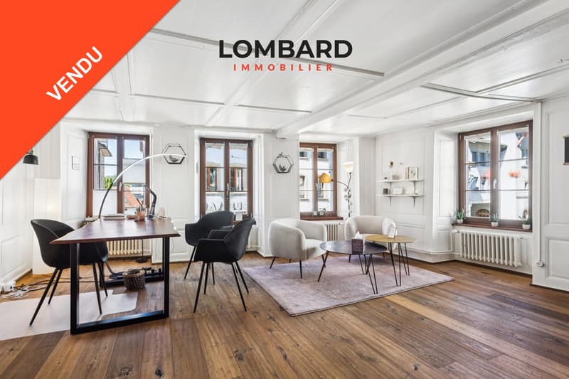 ***VENDU*** Magnifique duplex de 5.5 pièces au cœur d’Estavayer-le-Lac (1)