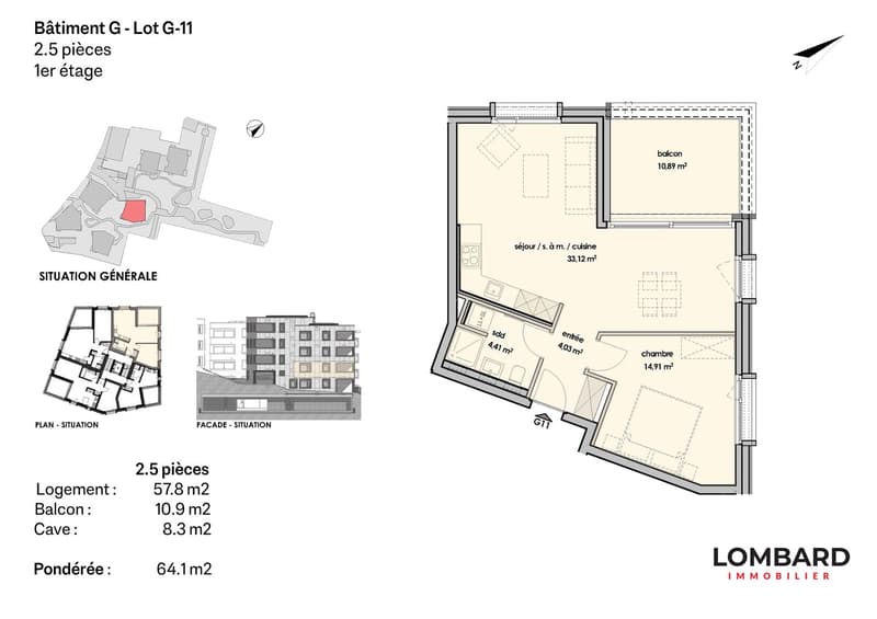 Appartement de 2.5 pièces au 1er étage (6)