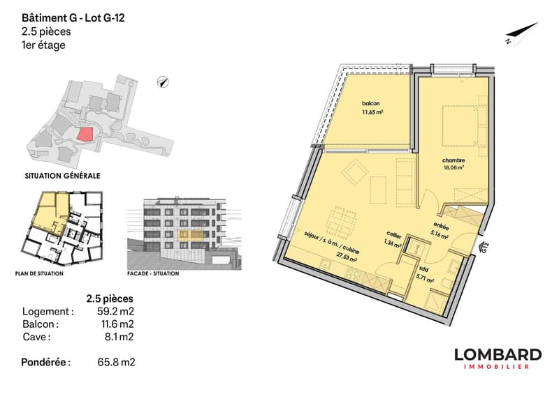 Appartement de 2.5 pièces au 1er étage (6)