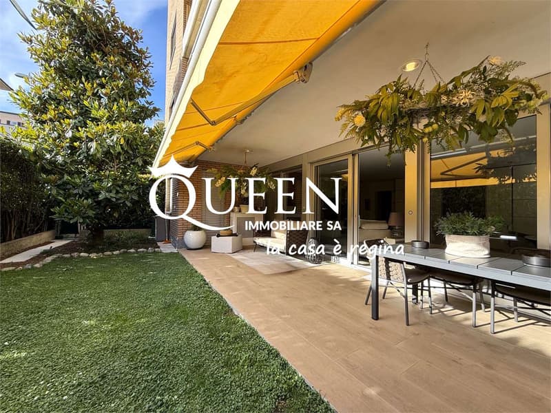 Lugano-Viganello: élégant appartement 5.5 pièces avec terrasse et jardin (9)