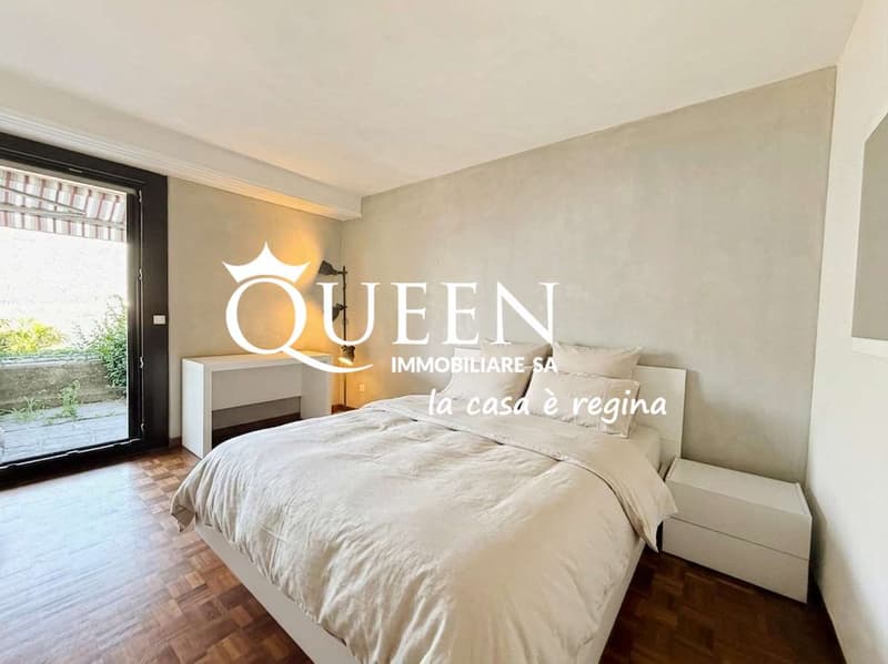 Bissone: 4.5-Zimmer-Wohnung, 150 m², Seeblick, Garten, Portikus (12)