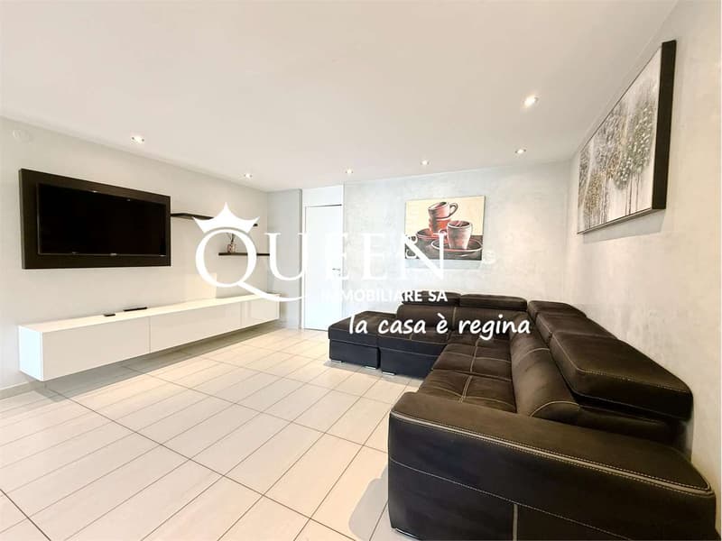 Bissone: 4.5-Zimmer-Wohnung, 150 m², Seeblick, Garten, Portikus (9)