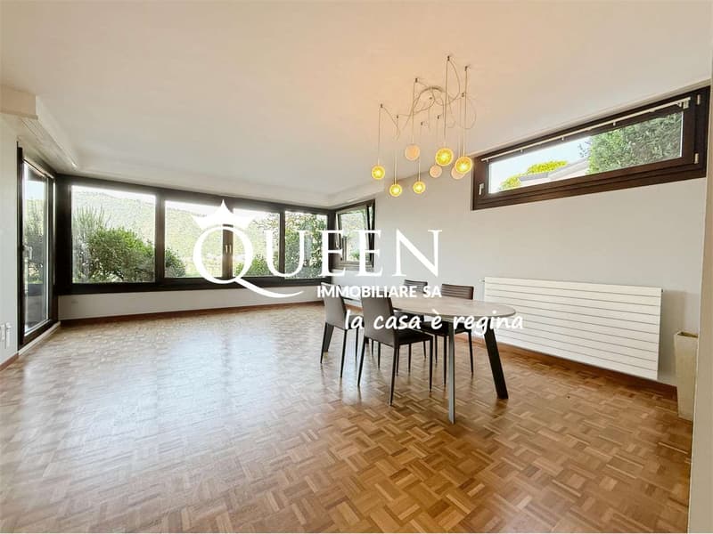 Bissone: 4.5-Zimmer-Wohnung, 150 m², Seeblick, Garten, Portikus (4)