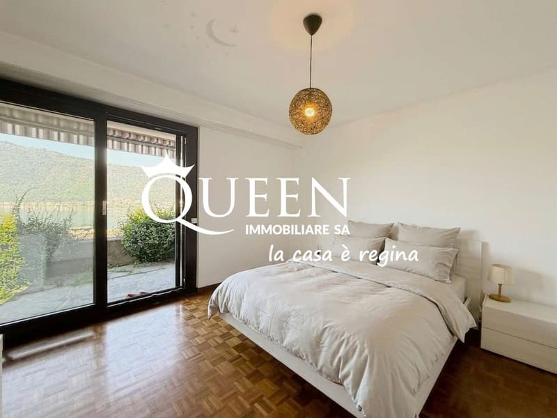 Bissone: 4.5-Zimmer-Wohnung, 150 m², Seeblick, Garten, Portikus (11)