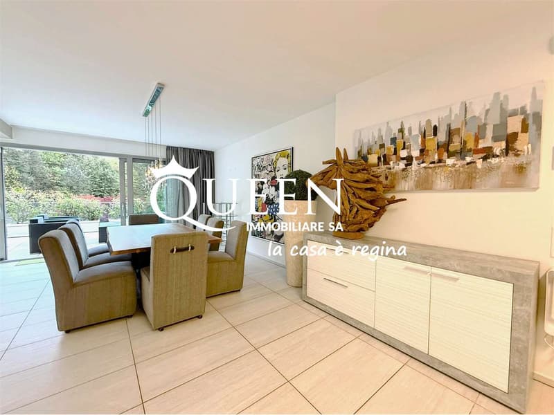Origlio: 4.5-room attic, furnished, 220 sqm, with terraces, pool, (7)
